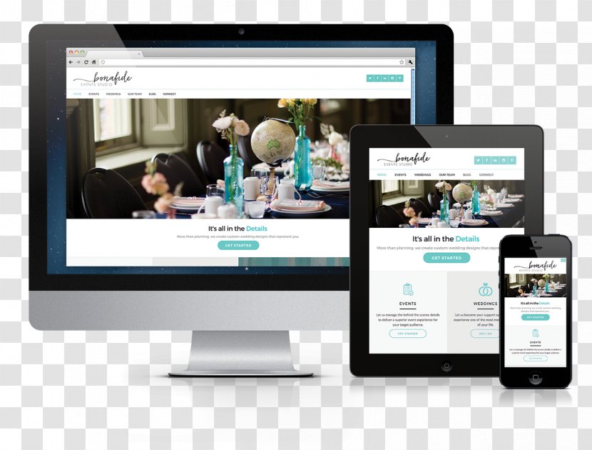 Responsive Web Design Digital Marketing Landing Page Transparent PNG