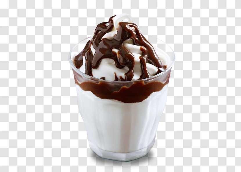 McDonald's Hot Fudge Sundae Milkshake Ice Cream Cones - Mocaccino Transparent PNG