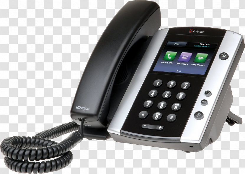 Polycom VoIP Phone Telephone Unified Communications Voice Over IP - Electronics - Smartphone Transparent PNG