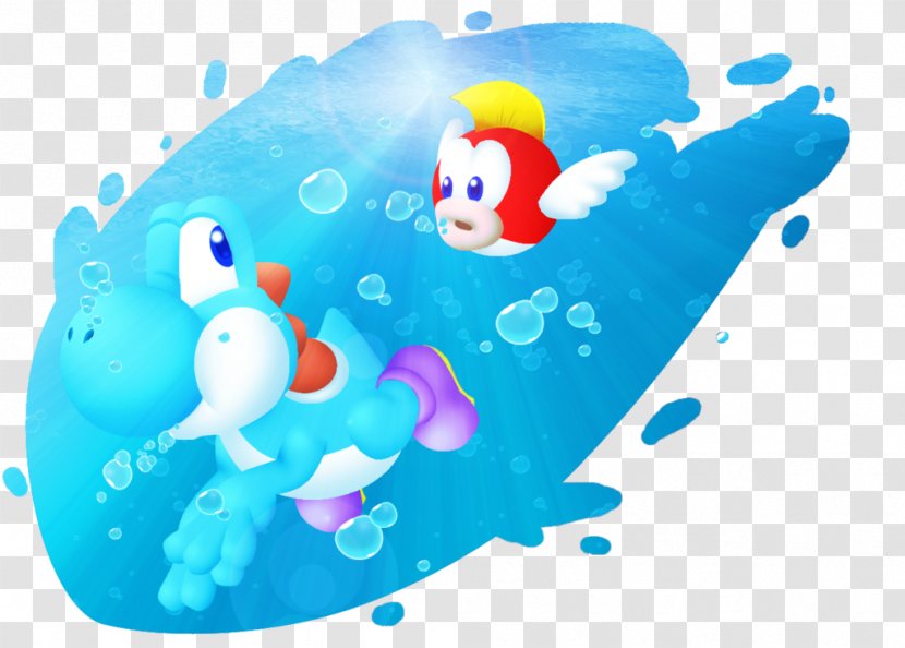 Luigi Yoshi's Story Rosalina Paper Mario Drawing - Aqua - Under Water Transparent PNG