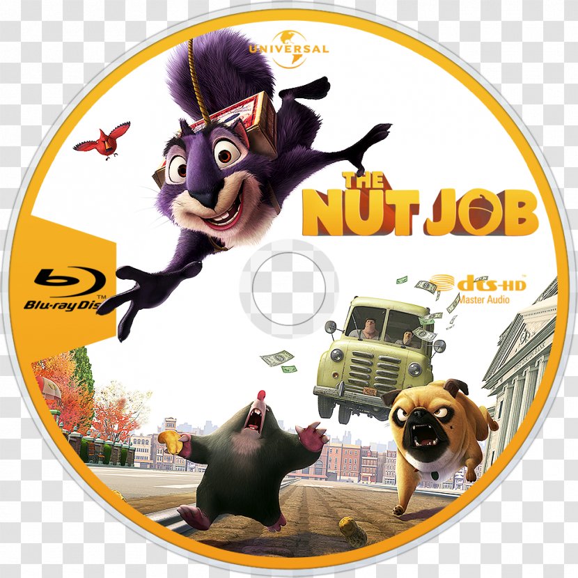 Surly The Nut Job (The Official App) Blu-ray Disc - Film - Button Transparent PNG