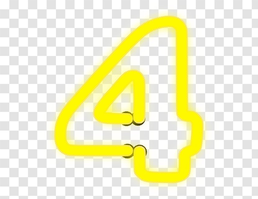 Angle Number Line Yellow Technology - Symbol Sign Transparent PNG