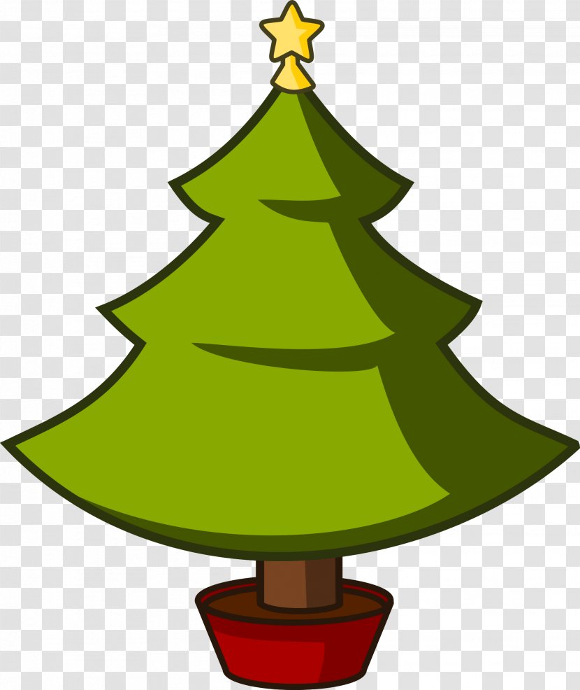 Christmas Tree Clip Art - Cartoon Transparent PNG