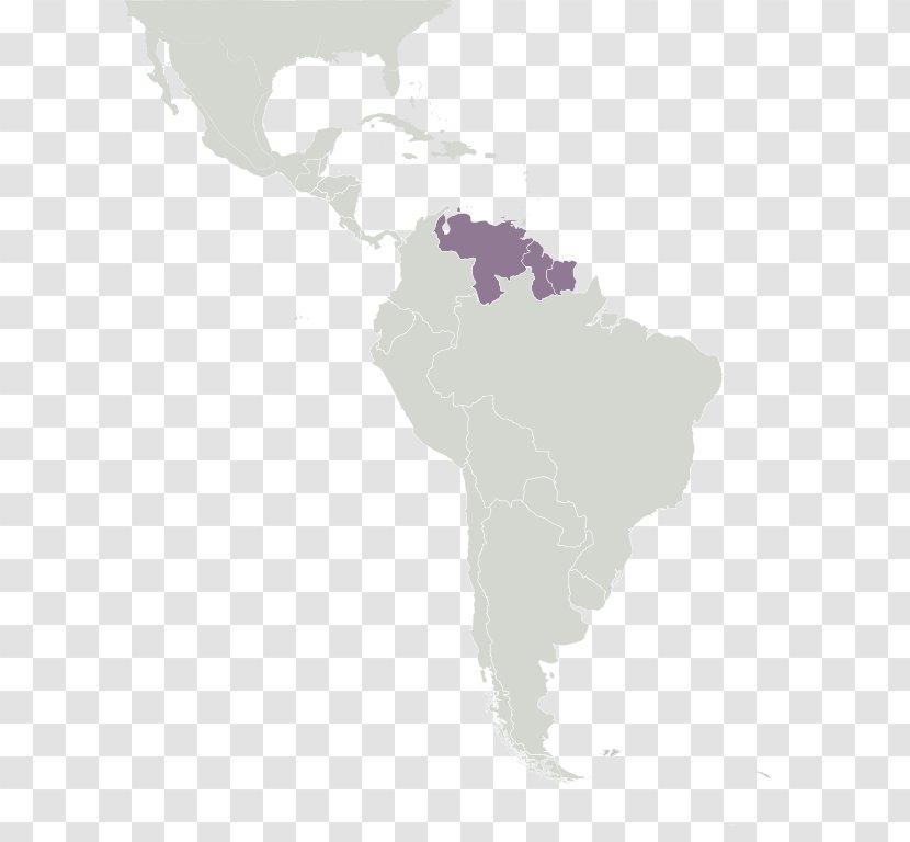 Latin America United States Of South Region Map - Northern Transparent PNG