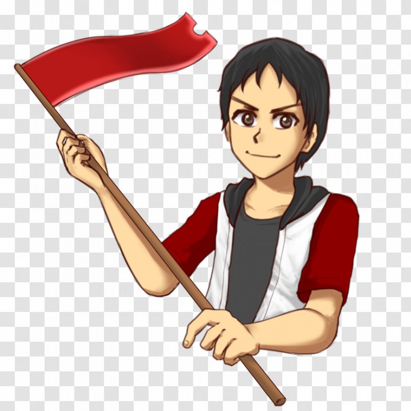 Illustration Cartoon Thumb Character Weapon - Attorney Flag Transparent PNG