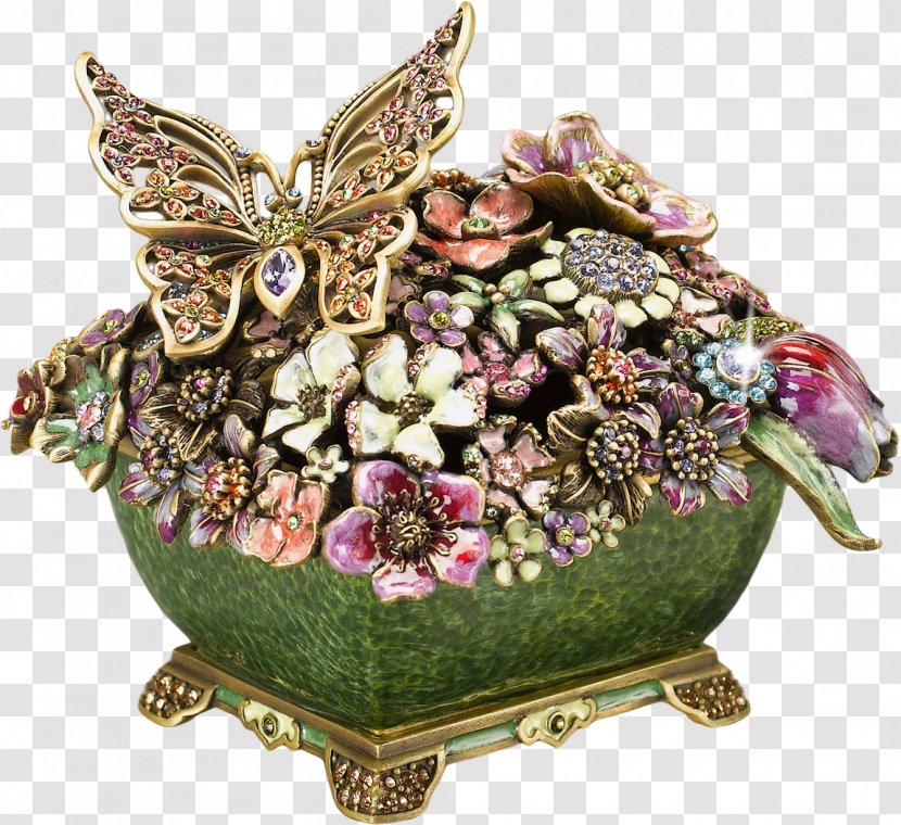 Casket Box Jewellery Fabergé Egg Vitreous Enamel - Moths And Butterflies Transparent PNG