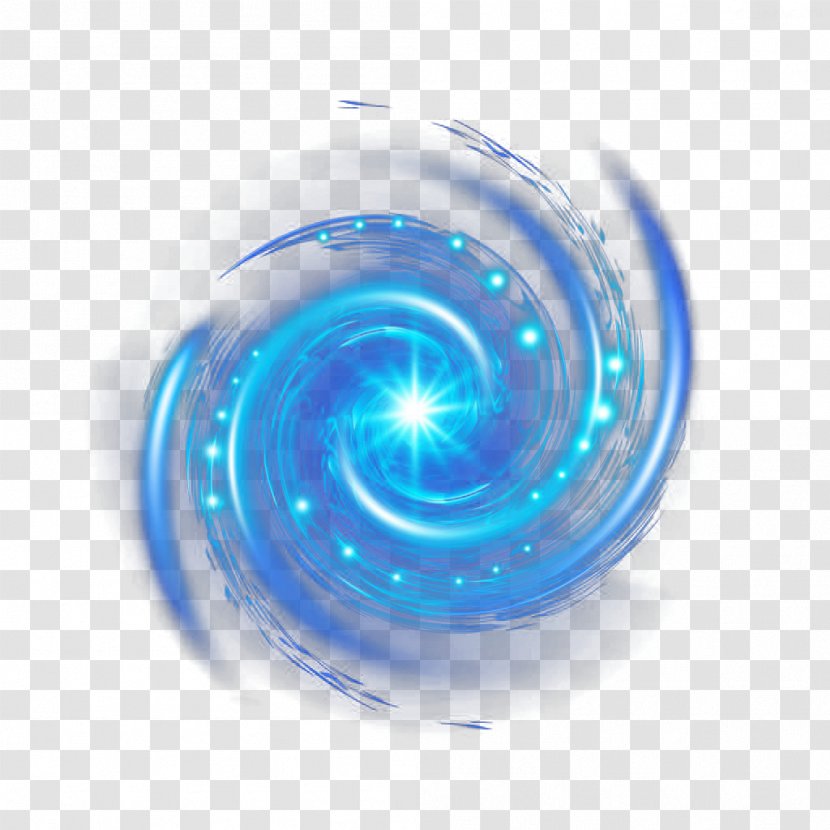 Shenzhen Universe Group Password Company - Hand Painted Blue Spiral Galaxy Transparent PNG
