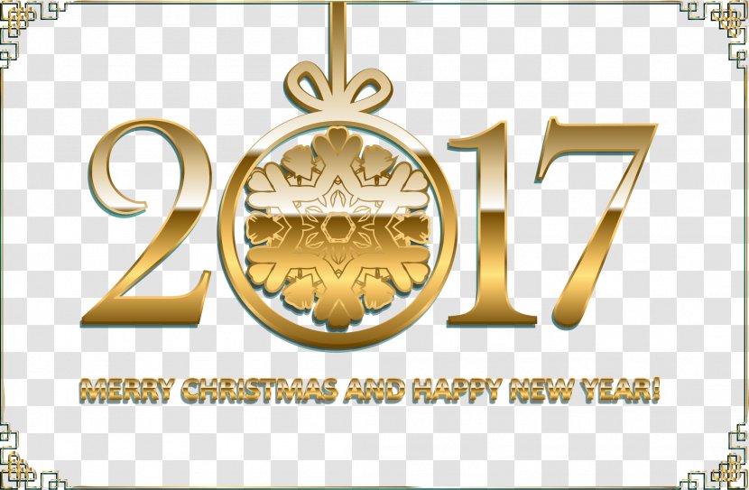 Download Computer File - Brand - Antique Gold Frame Banner New Year's Eve 2017 Transparent PNG