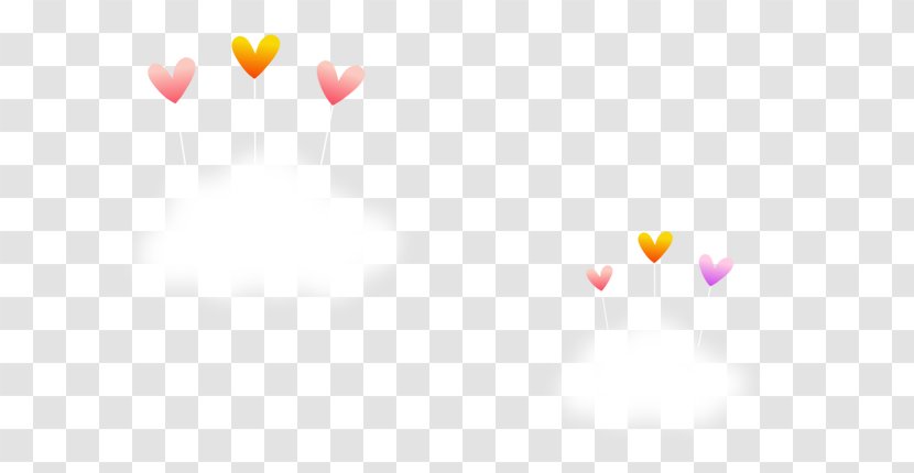 Pattern - Point - Color Heart-shaped Balloon Clouds Transparent PNG