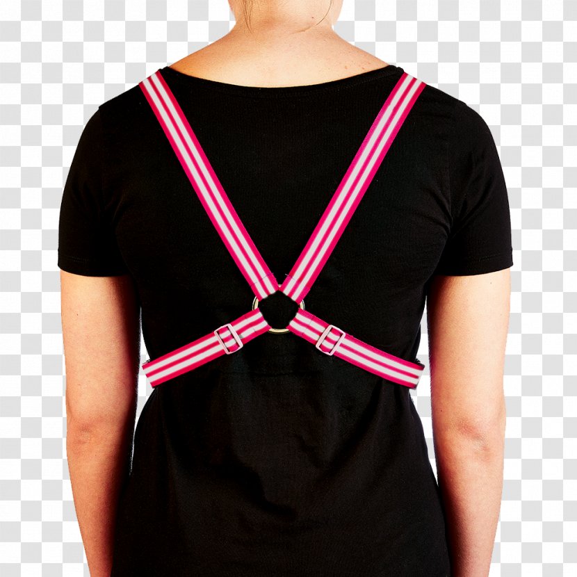 Magenta Shoulder Dog Harness Orange Yellow - Black Transparent PNG