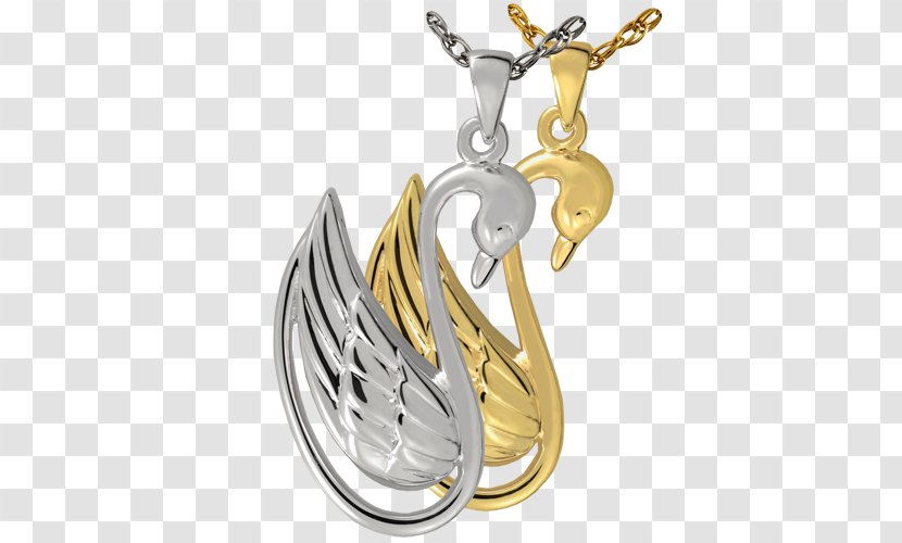 Locket Necklace Jewellery Swan Silver - Yellow - Wholesale Transparent PNG