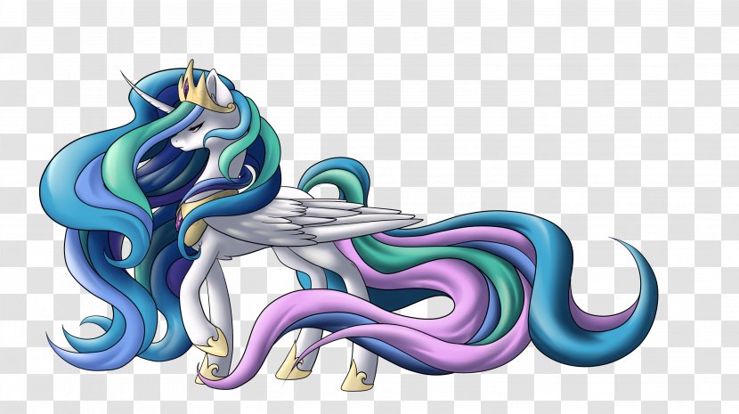 Pony Horse Princess Celestia Illustration Vertebrate - Fan Art Transparent PNG