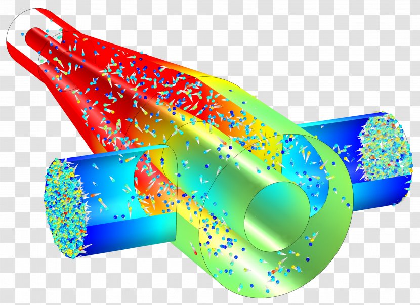 Magnetic Flux COMSOL Multiphysics Field - Molecular Chain Transparent PNG