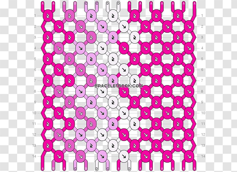 Friendship Bracelet Rainbow Loom Pattern - Zigzag Transparent PNG