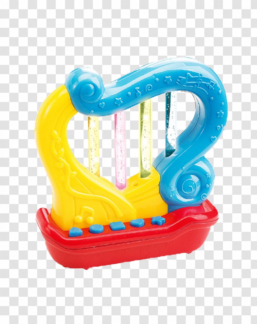 Harp Musical Instrument Battery Infant - Watercolor - Toys Transparent PNG