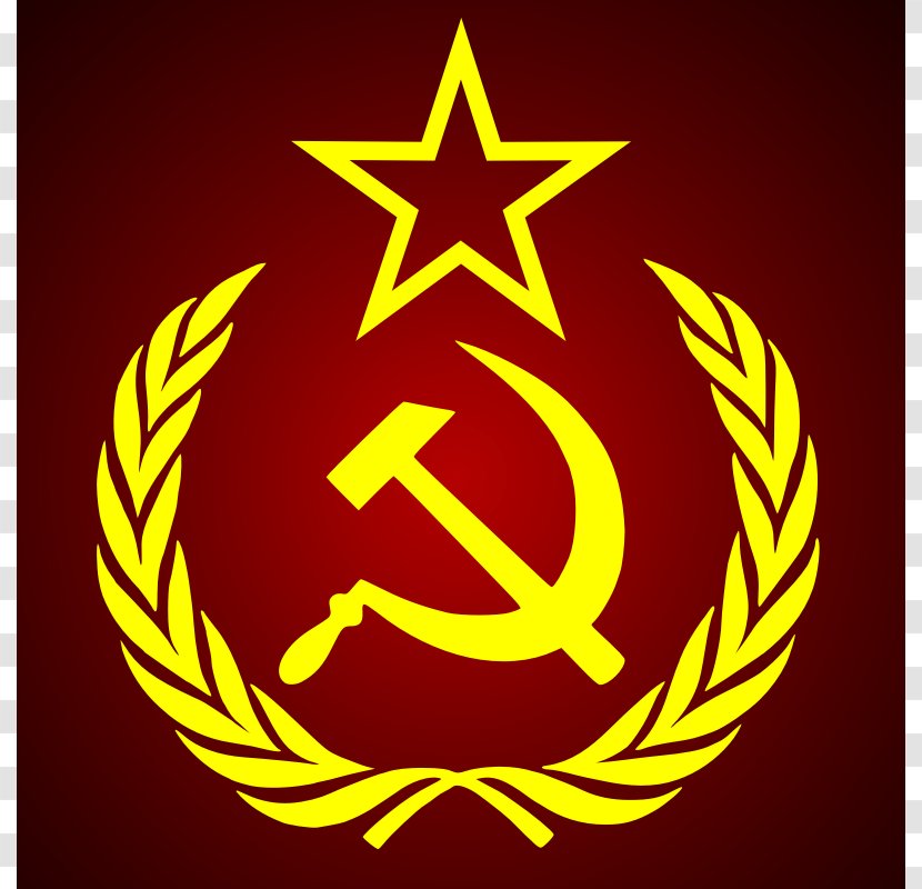 Soviet Union Hammer And Sickle Clip Art - Star Transparent PNG