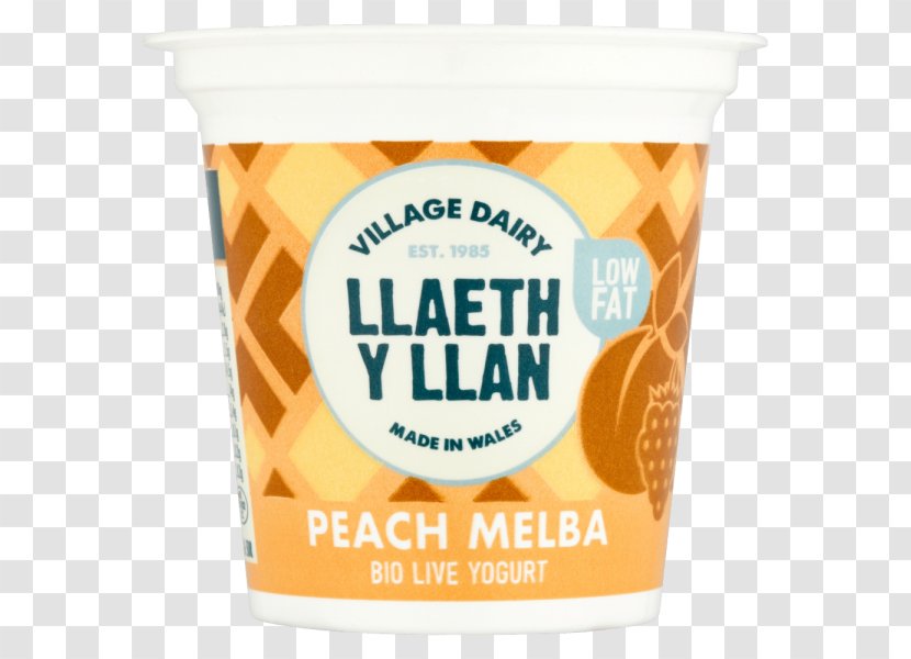 Cream Frozen Yogurt Milk Yoghurt Peach Melba Transparent PNG