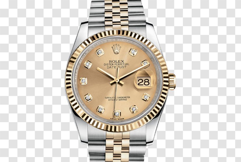 Rolex Datejust Daytona Submariner Colored Gold - Counterfeit Watch Transparent PNG