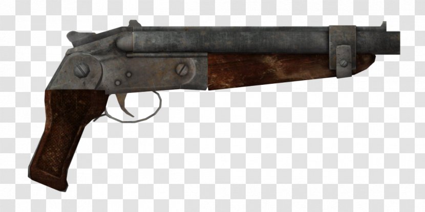 Fallout: New Vegas Fallout 3 Sawed-off Shotgun Double-barreled - Watercolor - Weapon Transparent PNG