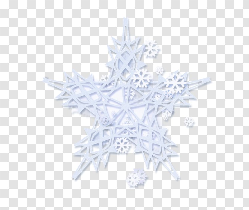 Tree Snowflake - White Transparent PNG