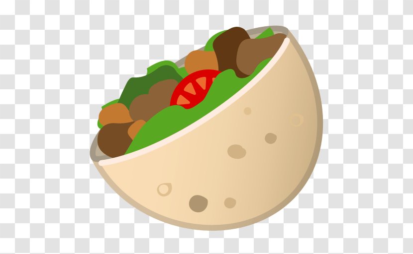 Doner Kebab Stuffing Gyro Pita - Bowl - Emoji Transparent PNG
