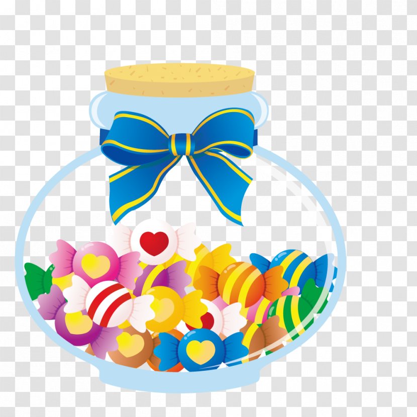 Clip Art - Designer - Round Bottle Filled Candy Transparent PNG