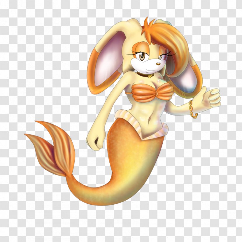 Cream The Rabbit Sonic Heroes Vanilla Mermaid Legendary Creature Transparent PNG