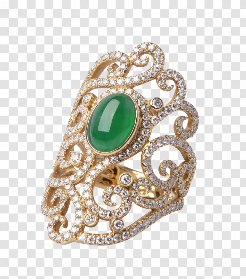 Emerald Ring Jewellery Diamond - Turquoise Transparent PNG