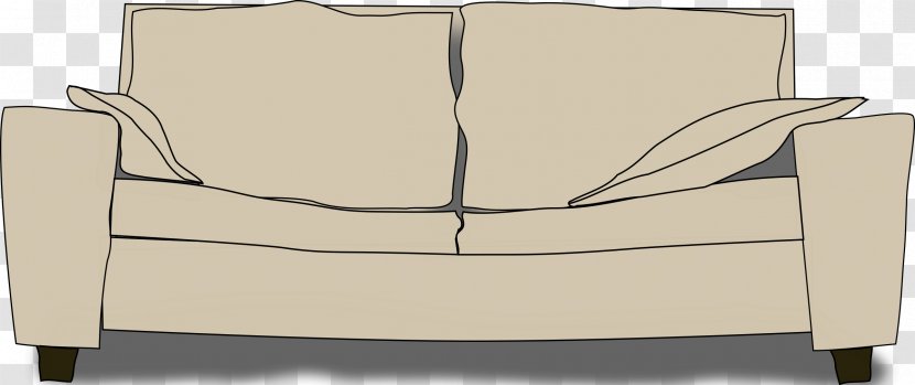 Couch Living Room Furniture Clip Art - Old Transparent PNG