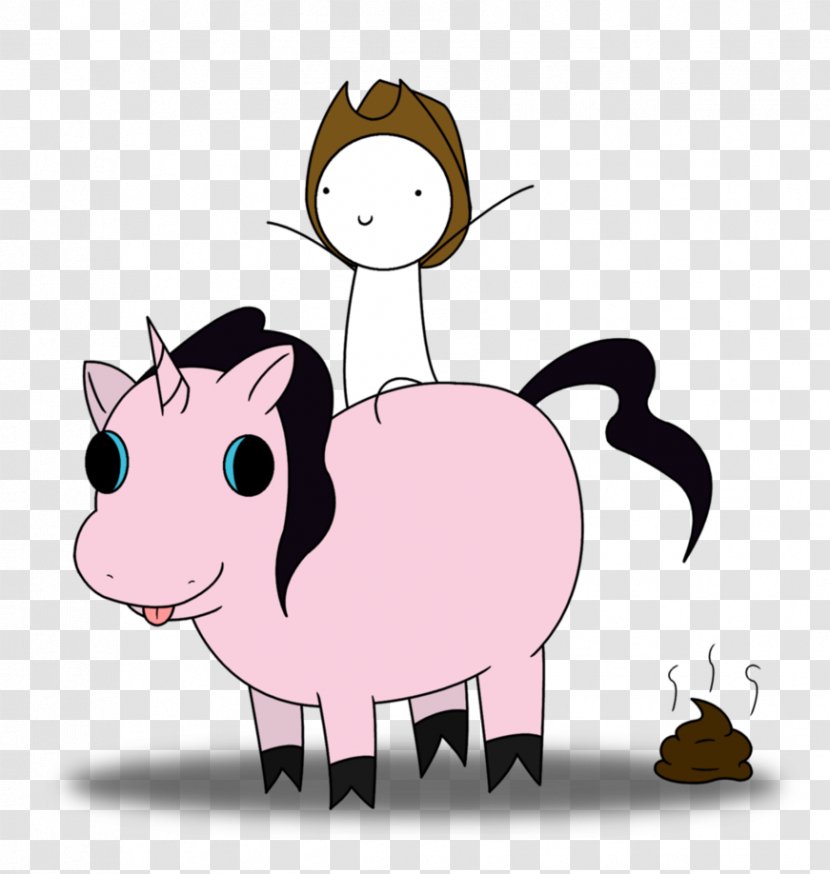 Pig Cattle Horse Mammal - Carnivoran - Unicorn Cow Transparent PNG