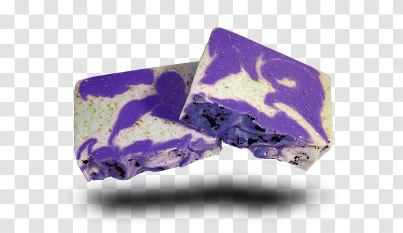 Purple Amethyst Rectangle - Soap Making Transparent PNG