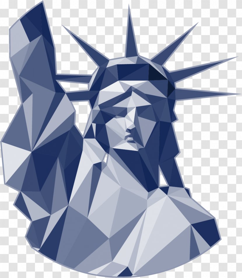 Statue Of Liberty Photography - Vector Painted Oligomerization Transparent PNG