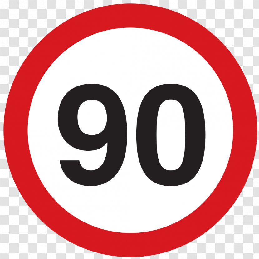 Kilometer Per Hour Speed Limit Miles Traffic Sign Transparent PNG
