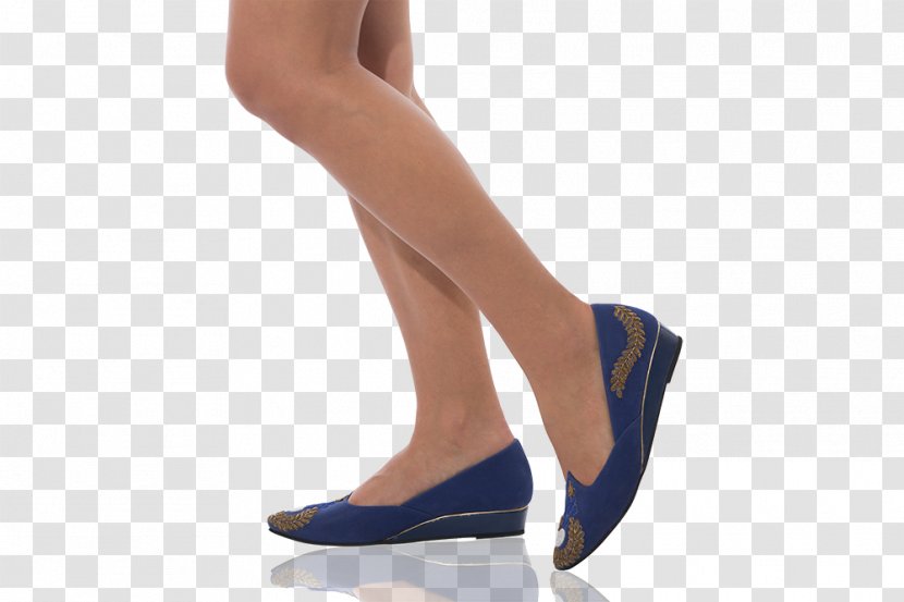 High-heeled Shoe Wedge Blue Ballet Flat - Cartoon - Mjm Designer Shoes Transparent PNG