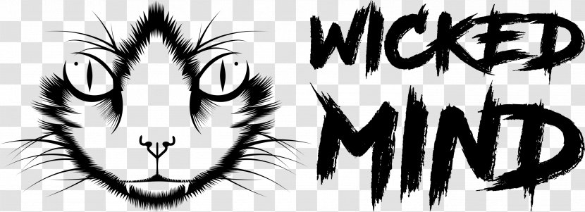 Whiskers Tiger Line Art Cat Logo - Silhouette Transparent PNG