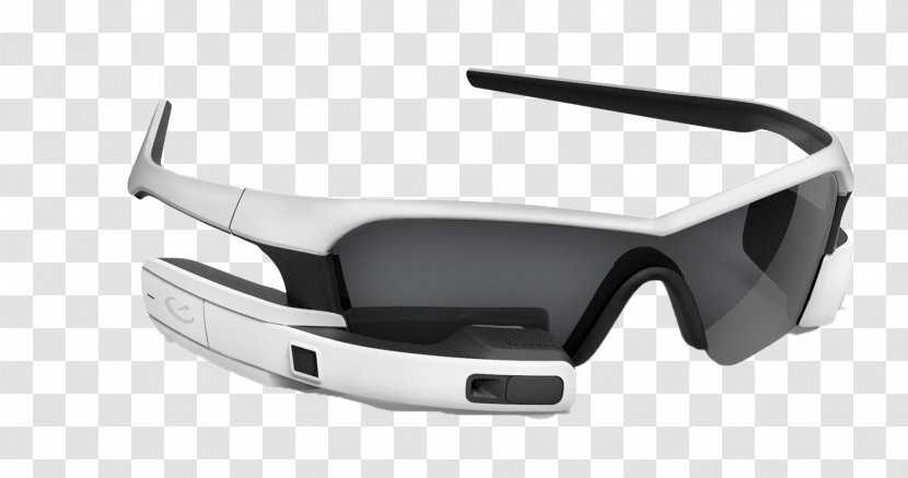 Google Glass Recon Instruments Head-up Display Smartglasses - Sunglasses - Black Bluetooth Glasses Transparent PNG