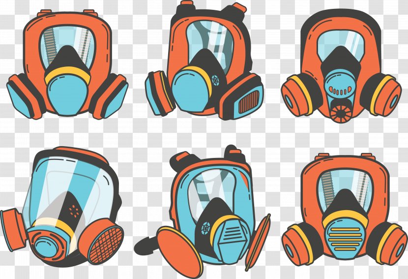 Gas Mask Respirator Euclidean Vector - Technology Transparent PNG