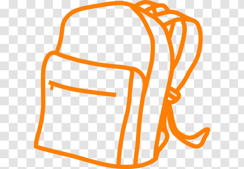 Clip Art Backpack Openclipart Baggage Free Content - Yellow Transparent PNG