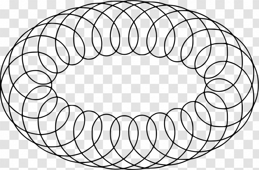 Circle Roulette Epitrochoid Spirograph Curve Transparent PNG