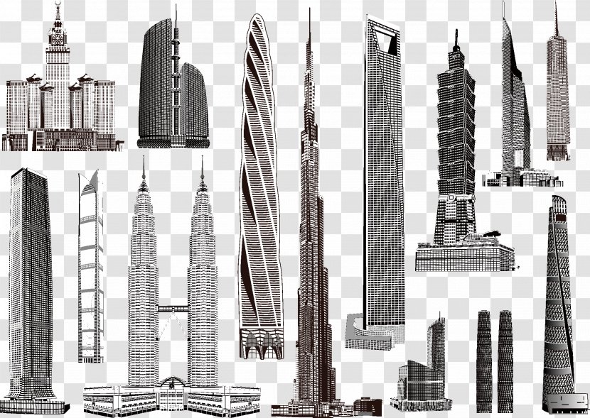 Skyscraper High-rise Building - Highrise - Landmarks Transparent PNG