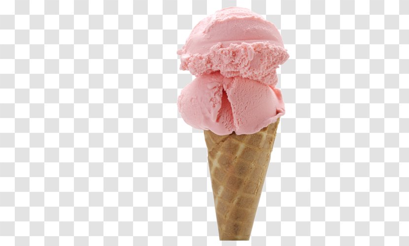 Ice Cream Cone Strawberry Neapolitan Transparent PNG