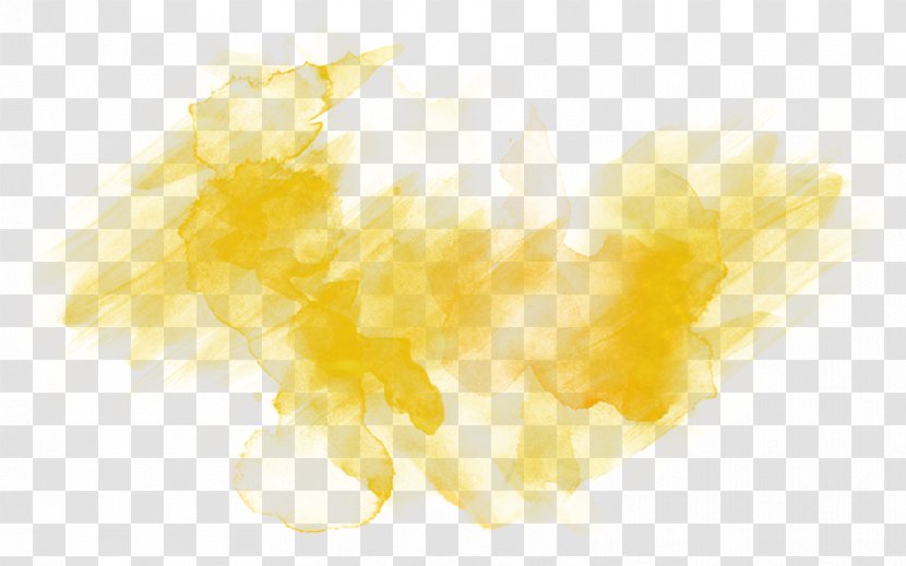 Watercolor Background - Yellow - Paint Computer Transparent PNG