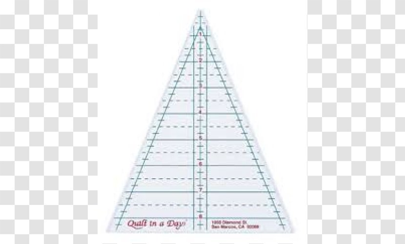 Quilt In A Day Quilting Angle Patchwork - Triangle Ruler Transparent PNG