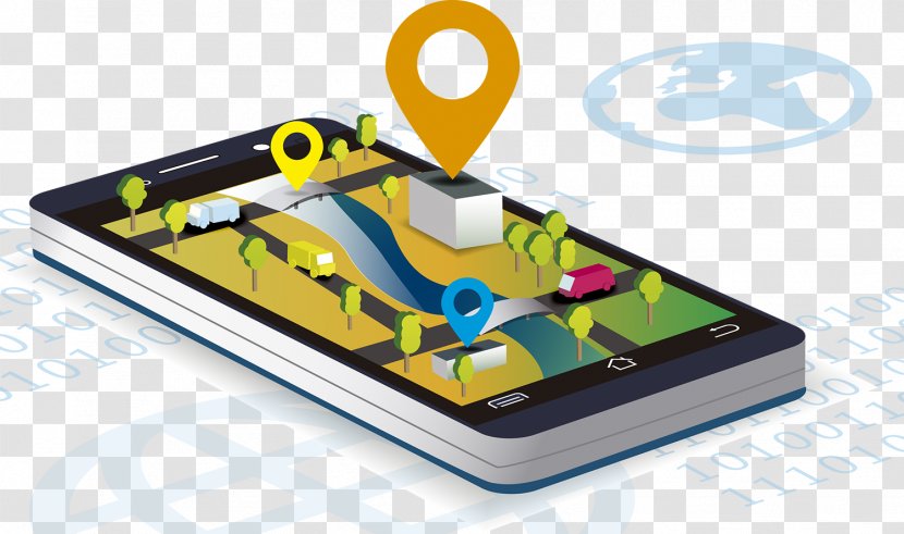 GPS Navigation Systems Mobile App Development Google Maps - Telephone - Cute Phone Satellite Positioning Vector Transparent PNG