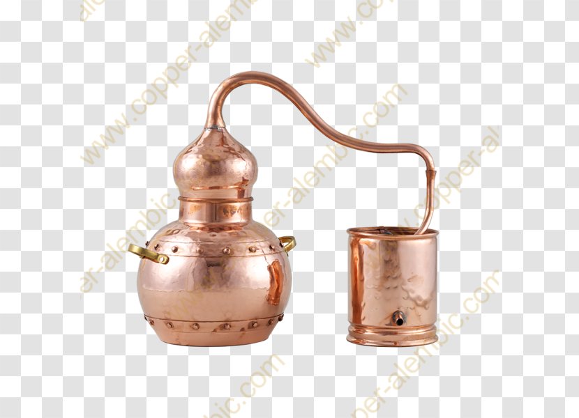 Copper Distillation Alembic Moonshine Distilled Beverage - Alambique Transparent PNG