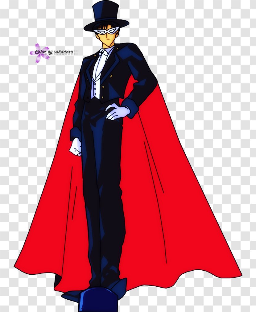 Tuxedo Mask Sailor Moon Cloak Costume - Tree Transparent PNG