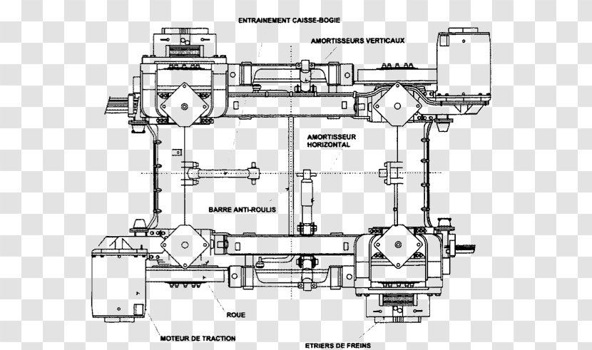 Technical Drawing Machine Technology Engineering Diagram - Car - Moteur Asynchrone Transparent PNG