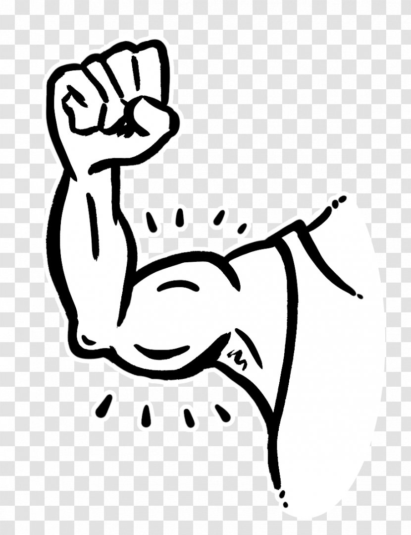 Drawing Line Art - Cartoon - Arm Muscle Transparent PNG