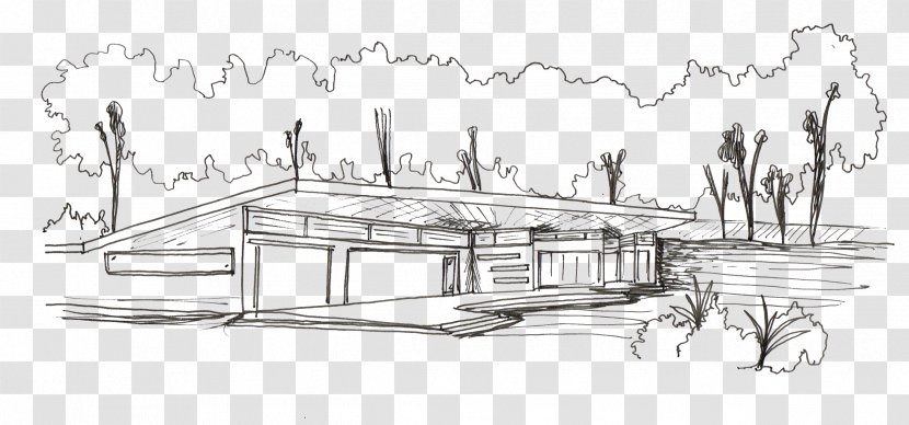 Drawing Architecture House Sketch - Structure Transparent PNG