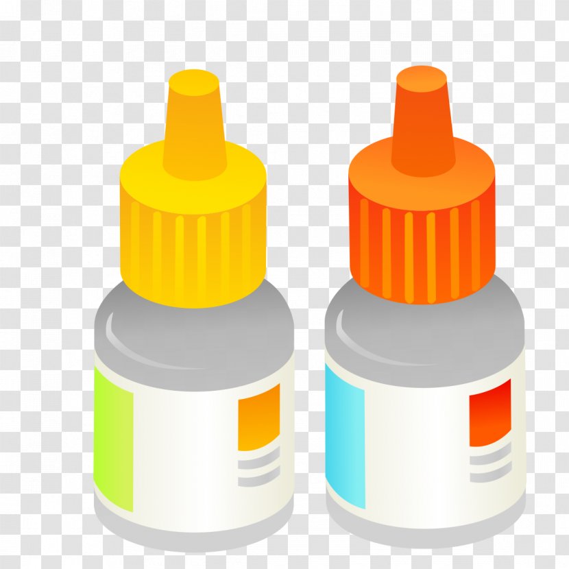 Eye Drop Icon - Yellow - Color Pattern Of Drops Transparent PNG